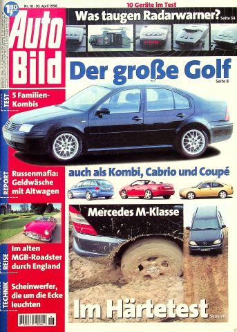 Deckblatt Auto Bild (18/1998)